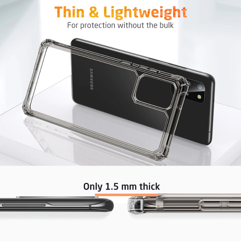 Luxury Transparent Airbag Bumper Case for Galaxy Note 20 / 20 Ultra