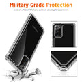 Luxury Transparent Airbag Bumper Case for Galaxy Note 20 / 20 Ultra