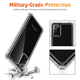 Luxury Transparent Airbag Bumper Case for Galaxy Note 20 / 20 Ultra
