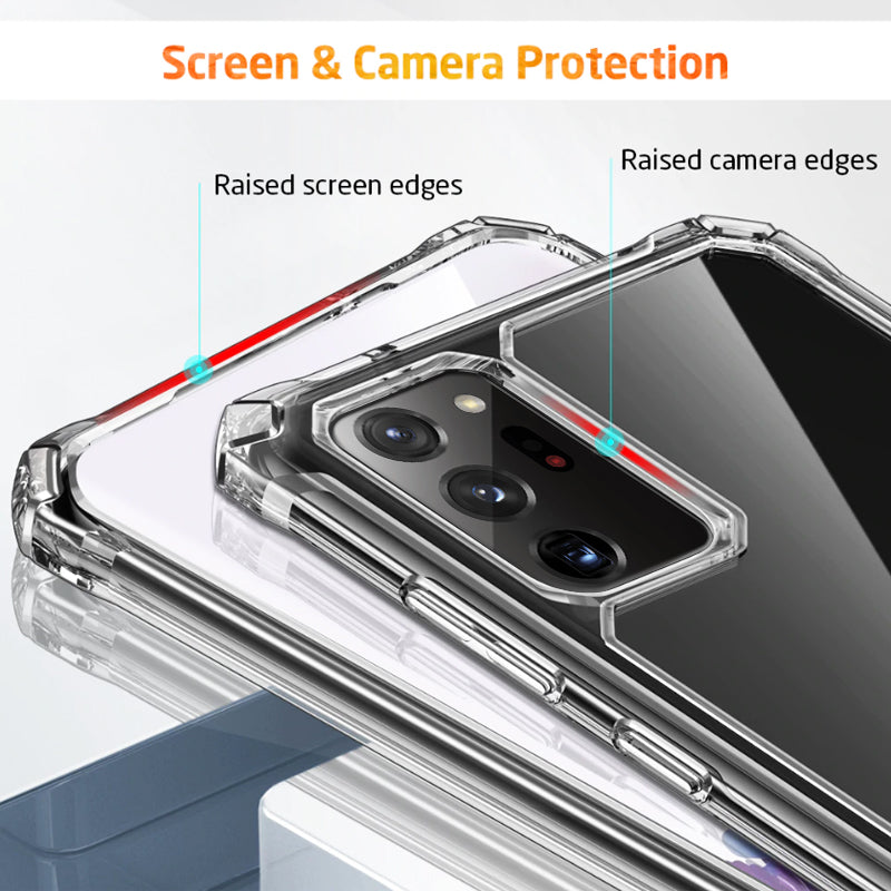 Luxury Transparent Airbag Bumper Case for Galaxy Note 20 / 20 Ultra