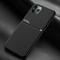 IQS Design Soft Leather Texture Case with Magnetic Car Vent For iPhone 11 Series