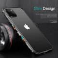 Cartoon Aluminum Silicone Frame Case for iPhone 11 Series