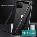 Cartoon Aluminum Silicone Frame Case for iPhone 11 Series
