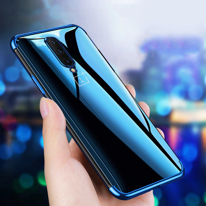 Luxury High-end Fashion Transparent Plated Case for OnePlus 7 Pro