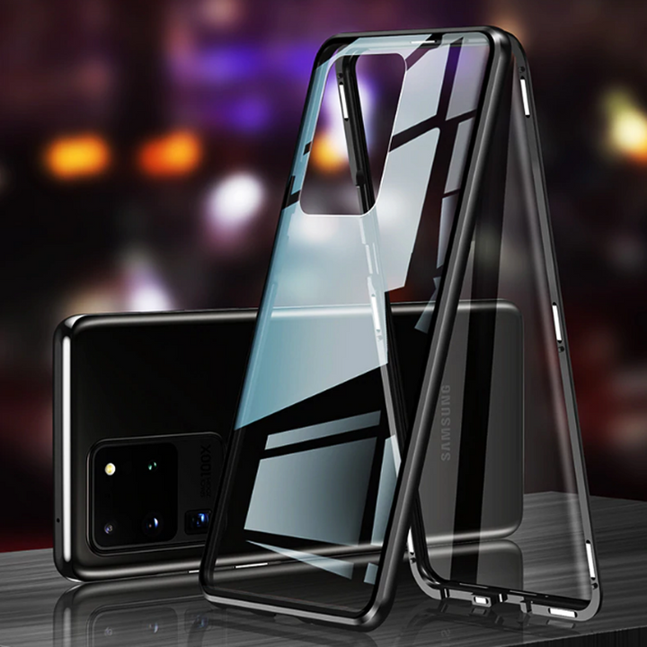 Double Sided Aluminum Metal Glass Case for Galaxy S20 / S20 Plus