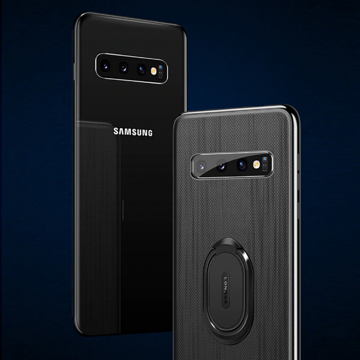 Magnetic Stand Cloth Texture Phone Holder Case for Galaxy S10/ S10 Plus