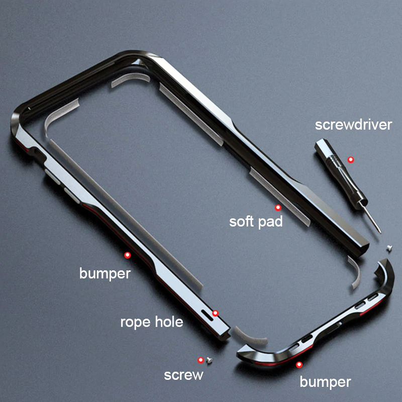 Luphie Aluminum Metal Bumper Case for iPhone 11 Series