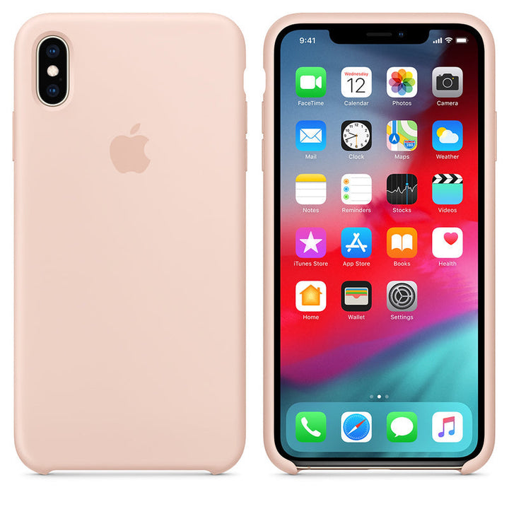 Silicone Case for iPhone X Series- Pink Sand