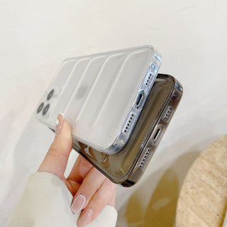 iPhone 14 Series New Fashion Down Transparent Jacket Puffer Case