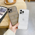 iPhone 14 Series New Fashion Down Transparent Jacket Puffer Case