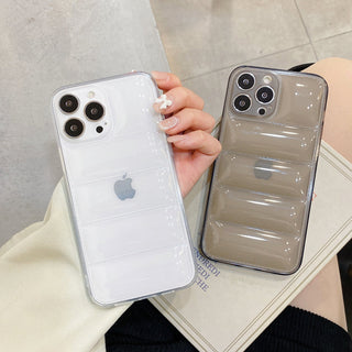 iPhone 14 Series New Fashion Down Transparent Jacket Puffer Case