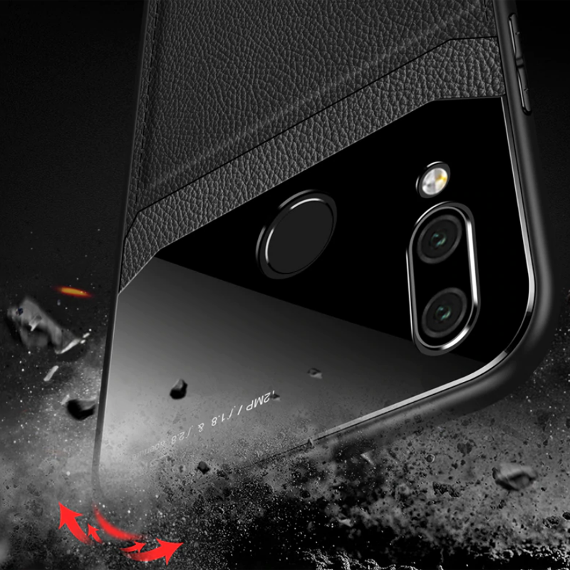 Leather Lens Luxury Card Holder Case For Redmi Note 7 & Note 7 Pro