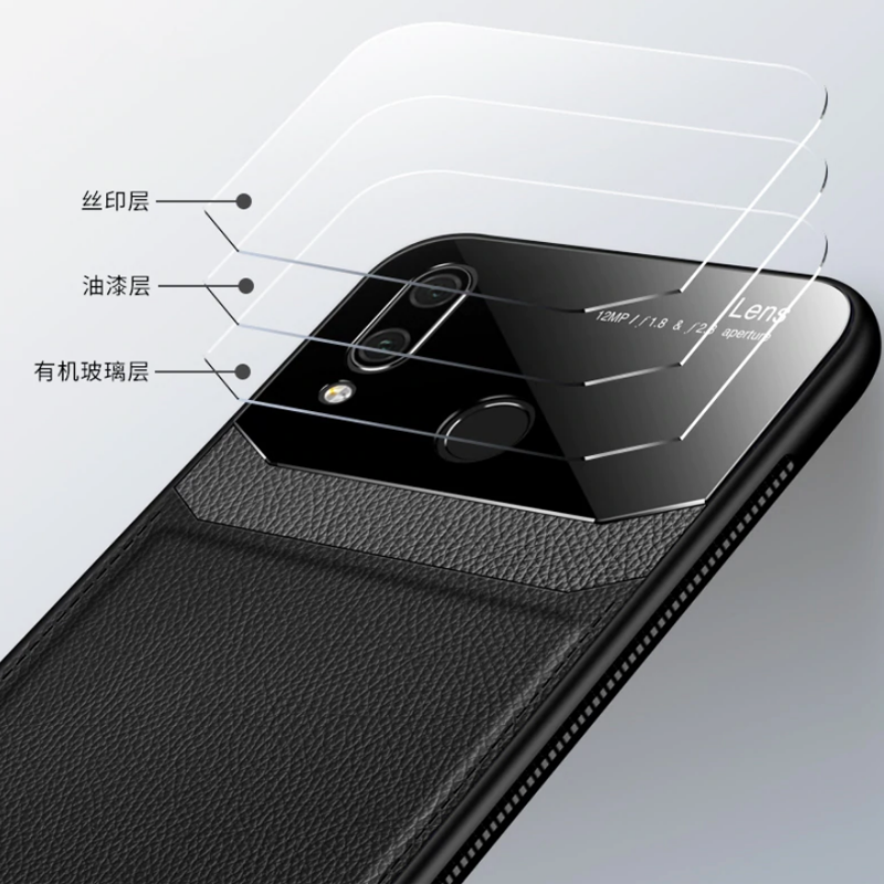 Leather Lens Luxury Card Holder Case For Redmi Note 7 & Note 7 Pro