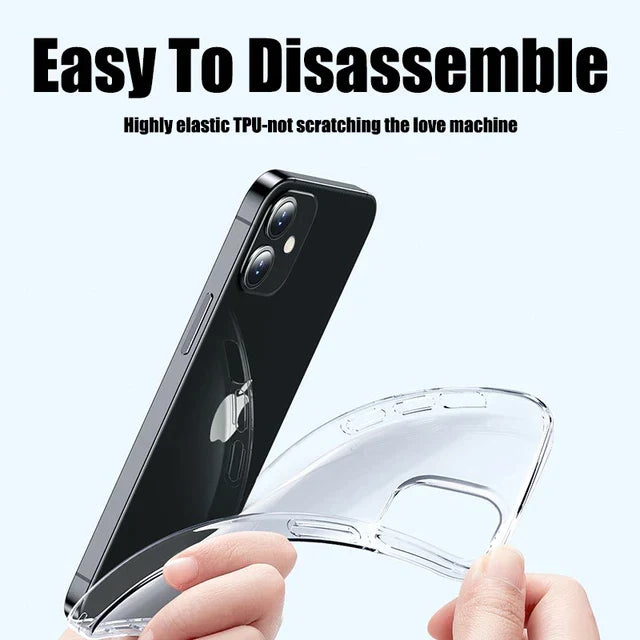 iPhone Series Shockproof Transparent Case