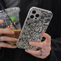 iPhone 14 Series Luxury Crush Paper Pattern Case