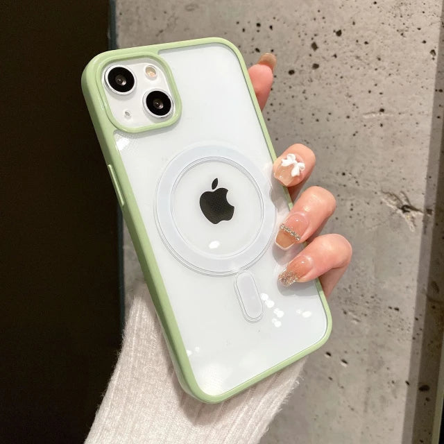 iPhone Series Colored Ring Protection with Magsafe Working Case