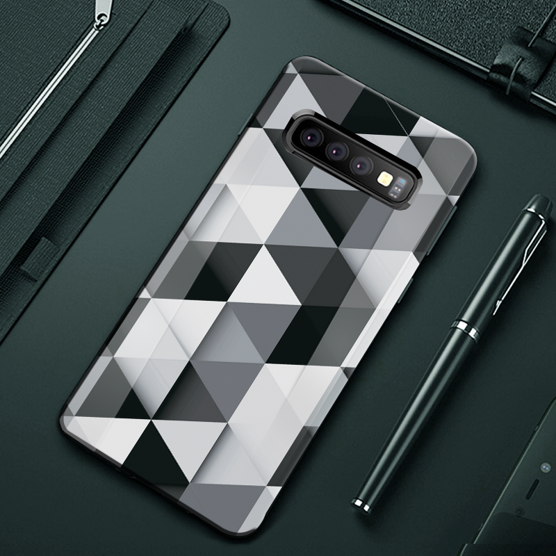 Ashford Color Marble Pattern Glass Case for Galaxy S10/ S10 Plus
