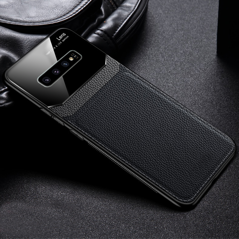 Leather Lens Luxury Card Holder Case For Galaxy S10/ S10 Plus