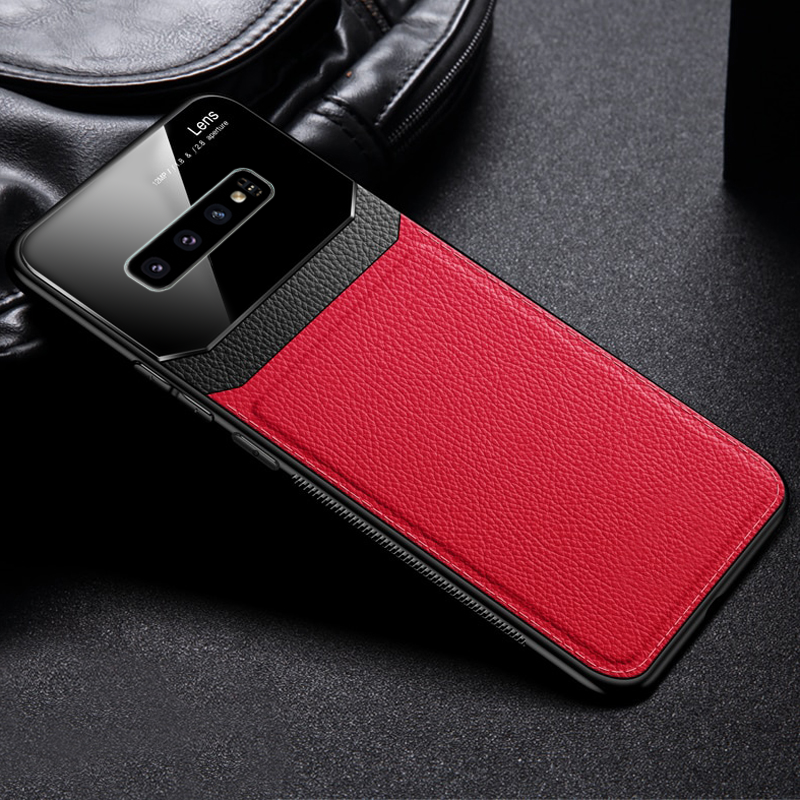 Leather Lens Luxury Card Holder Case For Galaxy S10/ S10 Plus
