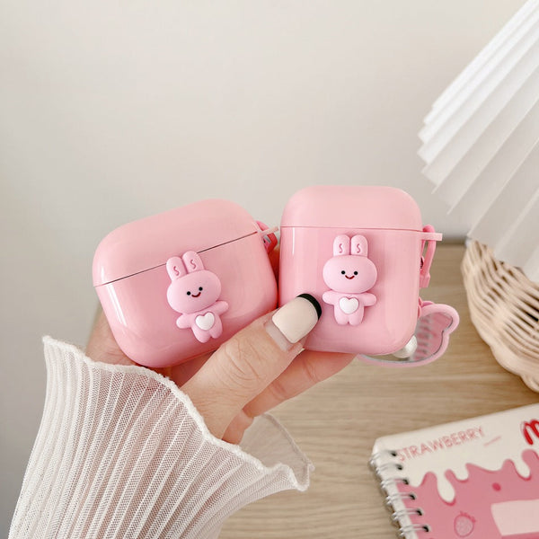 Cute Rabbit Silicone Protective Case for AirPods
