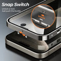 iPhone 15 Series Strong Magnetic Wireless Charging Double Protection Glass Case