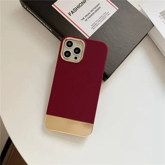 iPhone 13 Series Luxury Gold Plated Ring Case