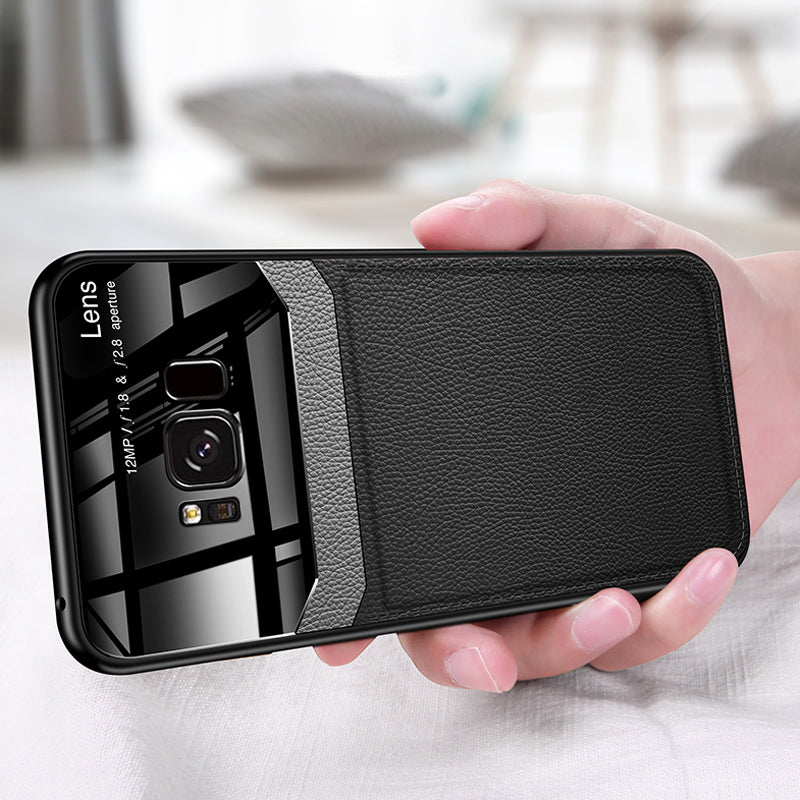 Leather Lens Luxury Card Holder Case For Galaxy S8/ S8 Plus