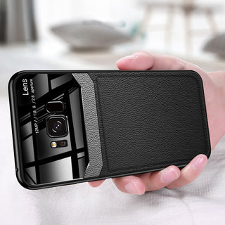 Leather Lens Luxury Card Holder Case For Galaxy S8/ S8 Plus