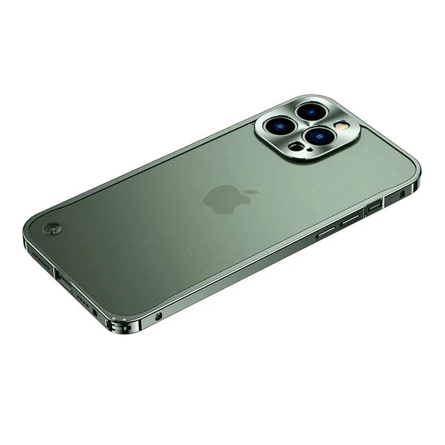 iPhone 13 Series Metal Frame Case with Hippocampus Buckle