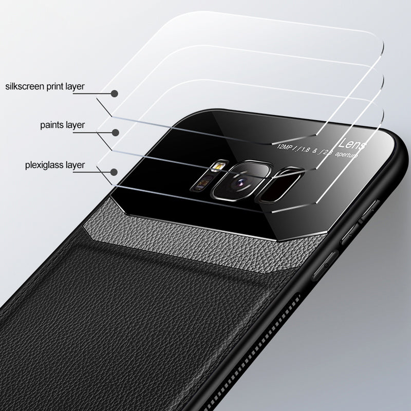 Leather Lens Luxury Card Holder Case For Galaxy S8/ S8 Plus