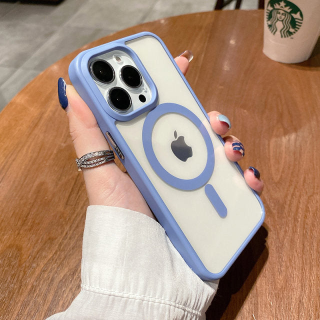 iPhone Series Colored Ring Protection with Magsafe Working Case