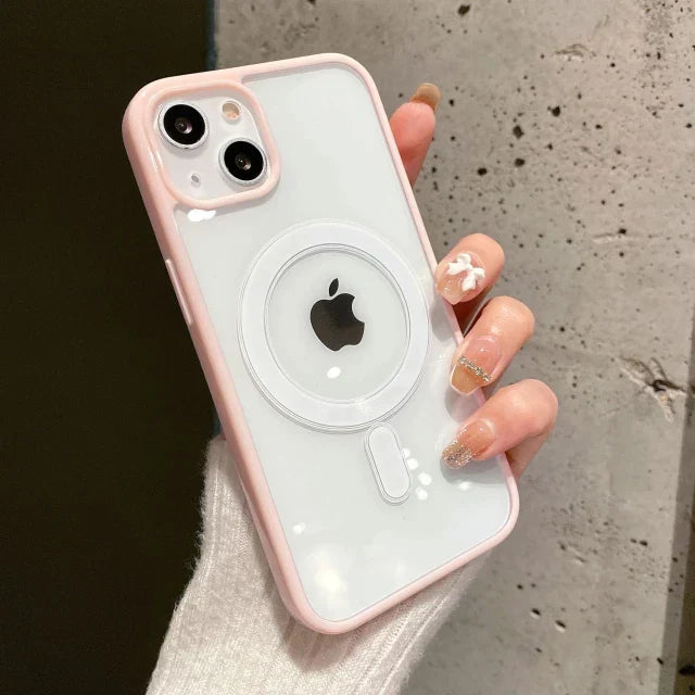 iPhone Series Colored Ring Protection with Magsafe Working Case