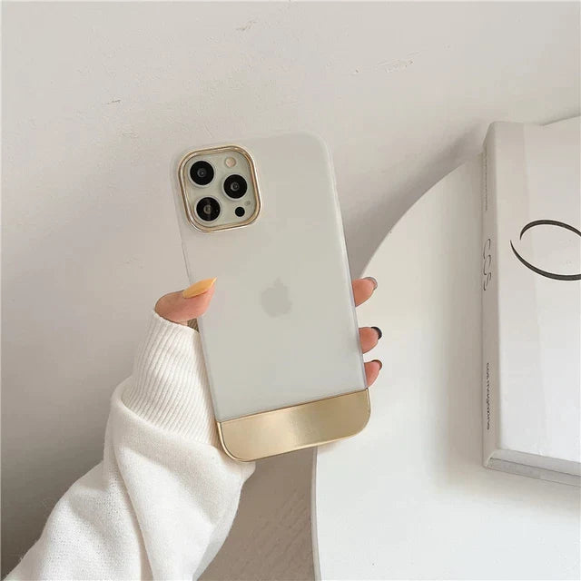 iPhone 13 Series Luxury Gold Plated Ring Case