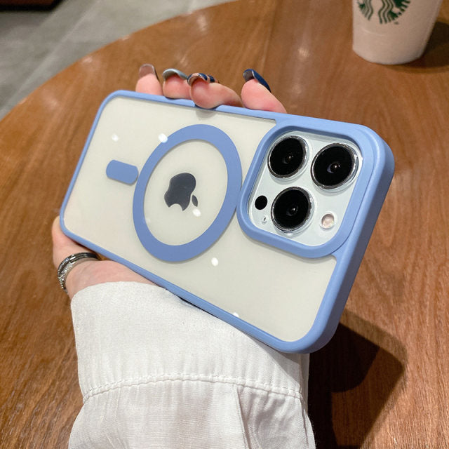 iPhone Series Colored Ring Protection with Magsafe Working Case