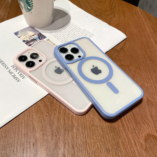 iPhone Series Colored Ring Protection with Magsafe Working Case