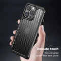 iPhone 13 Series Luxury Carbon Fiber Shockproof Antifall Case