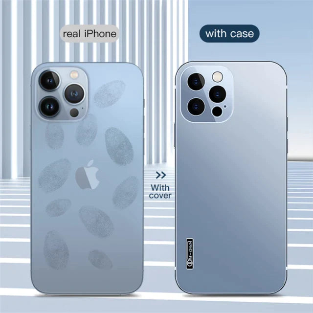 iPhone 13 Series Stainless Steel Glass Protective Case