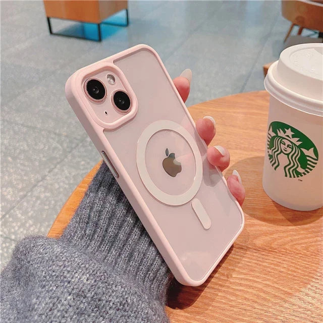iPhone Series Colored Ring Protection with Magsafe Working Case