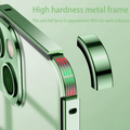 iPhone 14 Series Metal Lock Bumper Case with Lens Ring Protection