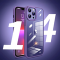 iPhone 14 Series Luxury Shockproof Acrylic Case with Metal Camera Protection