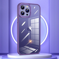 iPhone 14 Series Luxury Shockproof Acrylic Case with Metal Camera Protection