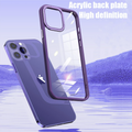 iPhone 14 Series Luxury Shockproof Acrylic Case with Metal Camera Protection