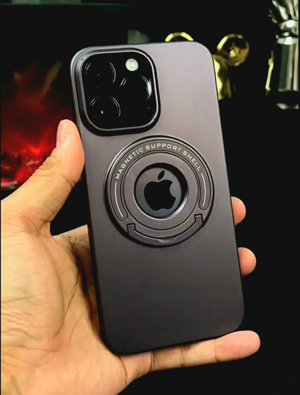 iPhone Series 13/14 Magnetic Support Shell Kickstand Case
