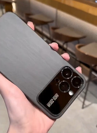 iPhone 13/14 Series Wood Texture Logo Engraved