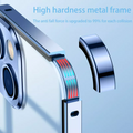 iPhone 14 Series Metal Lock Bumper Case with Lens Ring Protection