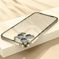 iPhone 14 Series Metal Lock Bumper Case with Lens Ring Protection