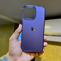 iPhone 14 Series Matte Chrome Phone Case with Camera Protection