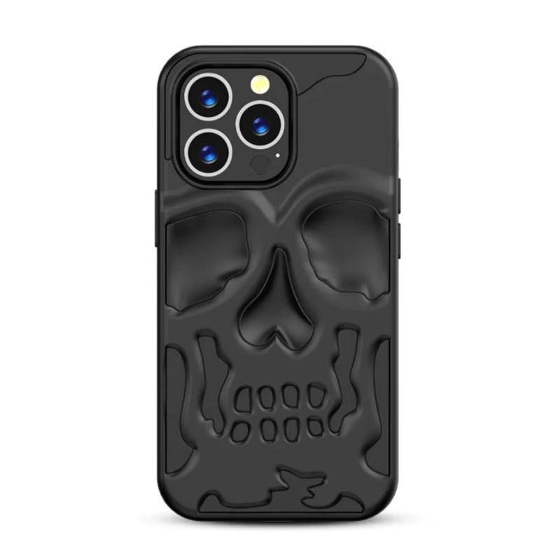 iPhone 13 Series New Electroplating Unique Skull Phone Case