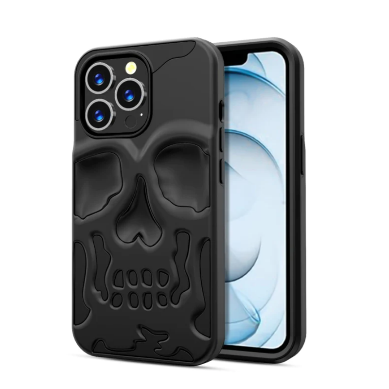 iPhone 13 Series New Electroplating Unique Skull Phone Case