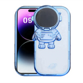 iPhone Series Astronaut Lens Bracket Electroplated Phone Case